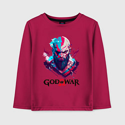 Лонгслив хлопковый детский God of War, Kratos, цвет: маджента