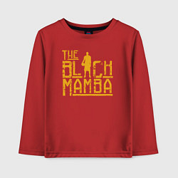 Лонгслив хлопковый детский The black mamba, цвет: красный
