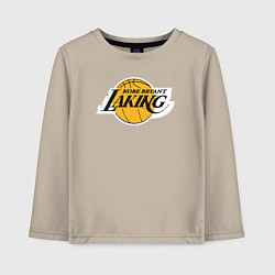 Лонгслив хлопковый детский Kobe Bryant laking, цвет: миндальный