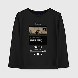 Лонгслив хлопковый детский Linkin Park Numb, цвет: черный