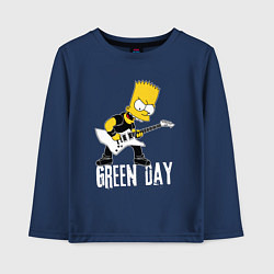 Детский лонгслив Green Day Барт Симпсон рокер