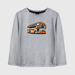 Детский лонгслив Яркий автобус