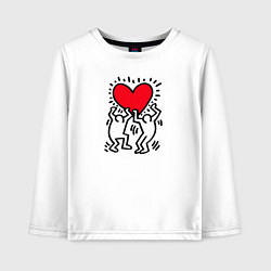 Детский лонгслив Big heart