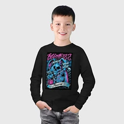 Лонгслив хлопковый детский Blink 182 рок группа, цвет: черный — фото 2