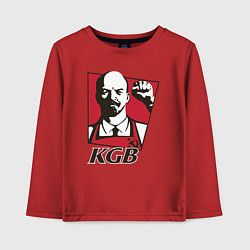 Лонгслив хлопковый детский KGB Lenin, цвет: красный