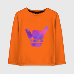 Лонгслив хлопковый детский Yamaster Gradient, цвет: оранжевый