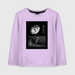 Лонгслив хлопковый детский Rose Muntu design, цвет: лаванда