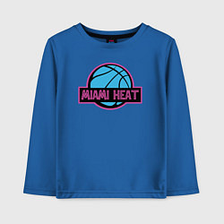 Лонгслив хлопковый детский Miami Heat team, цвет: синий