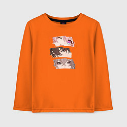 Лонгслив хлопковый детский Любимые персонажи Honkai, цвет: оранжевый