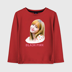 Лонгслив хлопковый детский Lisa Blackpink, цвет: красный