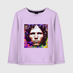 Детский лонгслив Jim Morrison Glitch 25 Digital Art