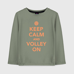 Детский лонгслив Keep calm and volley on