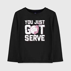 Детский лонгслив Just got serve