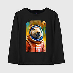 Детский лонгслив Capybara astronaut - NASA - neural network