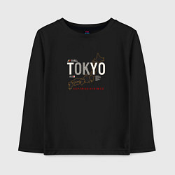 Детский лонгслив Tokyo Japan map