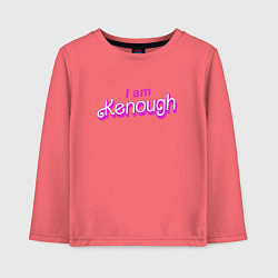 Детский лонгслив I am kenough barbie