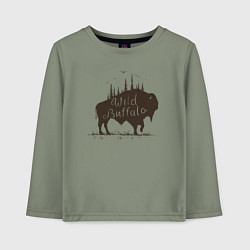 Детский лонгслив Дикий буйвол