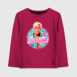 Лонгслив хлопковый детский Кен Барби, цвет: маджента