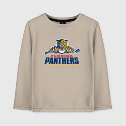 Лонгслив хлопковый детский Florida panthers - hockey team, цвет: миндальный