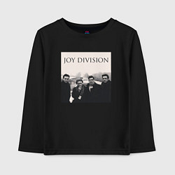 Лонгслив хлопковый детский Тру фанат Joy Division, цвет: черный