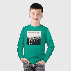 Лонгслив хлопковый детский Тру фанат Joy Division, цвет: зеленый — фото 2