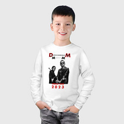 Лонгслив хлопковый детский Depeche Mode 2023 Memento Mori - Dave & Martin 03, цвет: белый — фото 2