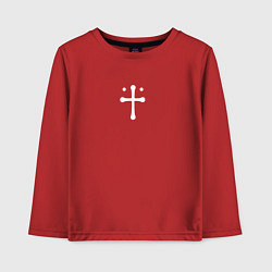 Лонгслив хлопковый детский Тосака Рин Крест, цвет: красный