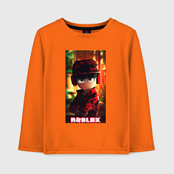 Лонгслив хлопковый детский Roblox game avatar, цвет: оранжевый