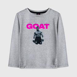 Лонгслив хлопковый детский Майк Тайсон - Величайший всех времен, цвет: меланж