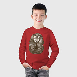 Лонгслив хлопковый детский Статуя Сфинкса, цвет: красный — фото 2
