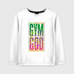 Детский лонгслив Gym god