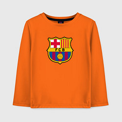 Лонгслив хлопковый детский Barcelona fc sport, цвет: оранжевый