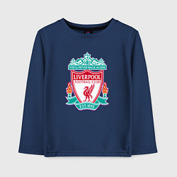 Лонгслив хлопковый детский Liverpool fc sport collection, цвет: тёмно-синий