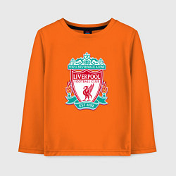 Лонгслив хлопковый детский Liverpool fc sport collection, цвет: оранжевый