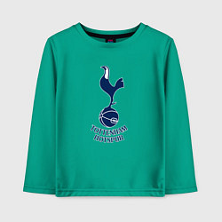 Лонгслив хлопковый детский Tottenham Hotspur fc sport, цвет: зеленый