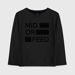 Детский лонгслив Mid or feed