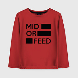 Детский лонгслив Mid or feed