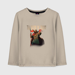 Лонгслив хлопковый детский Русы против ящеров, цвет: миндальный