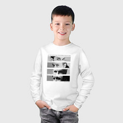 Лонгслив хлопковый детский Depeche Mode - Your World In My Eyes, цвет: белый — фото 2