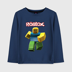 Детский лонгслив Roblox бегущий персонаж