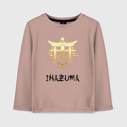 Лонгслив хлопковый детский Инадзума из Геншин Импакт, цвет: пыльно-розовый
