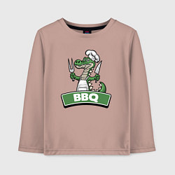 Детский лонгслив Барбекю от крокодила