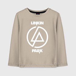 Лонгслив хлопковый детский Linkin Park logo, цвет: миндальный