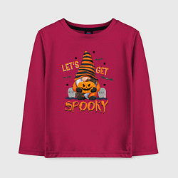 Детский лонгслив Lets get spooky