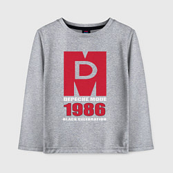 Лонгслив хлопковый детский Depeche Mode - Black Celebration album merch, цвет: меланж