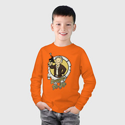 Лонгслив хлопковый детский Fallout - smuggler boy, цвет: оранжевый — фото 2