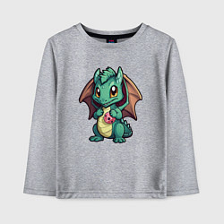 Детский лонгслив Дракон новогодней мечты 2024