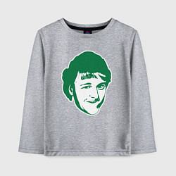 Лонгслив хлопковый детский Ларри Берд, цвет: меланж