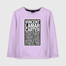 Лонгслив хлопковый детский Vince Carter, цвет: лаванда