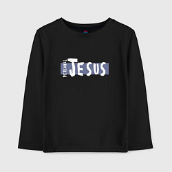 Лонгслив хлопковый детский Depeche Mode - personal jesus logo, цвет: черный